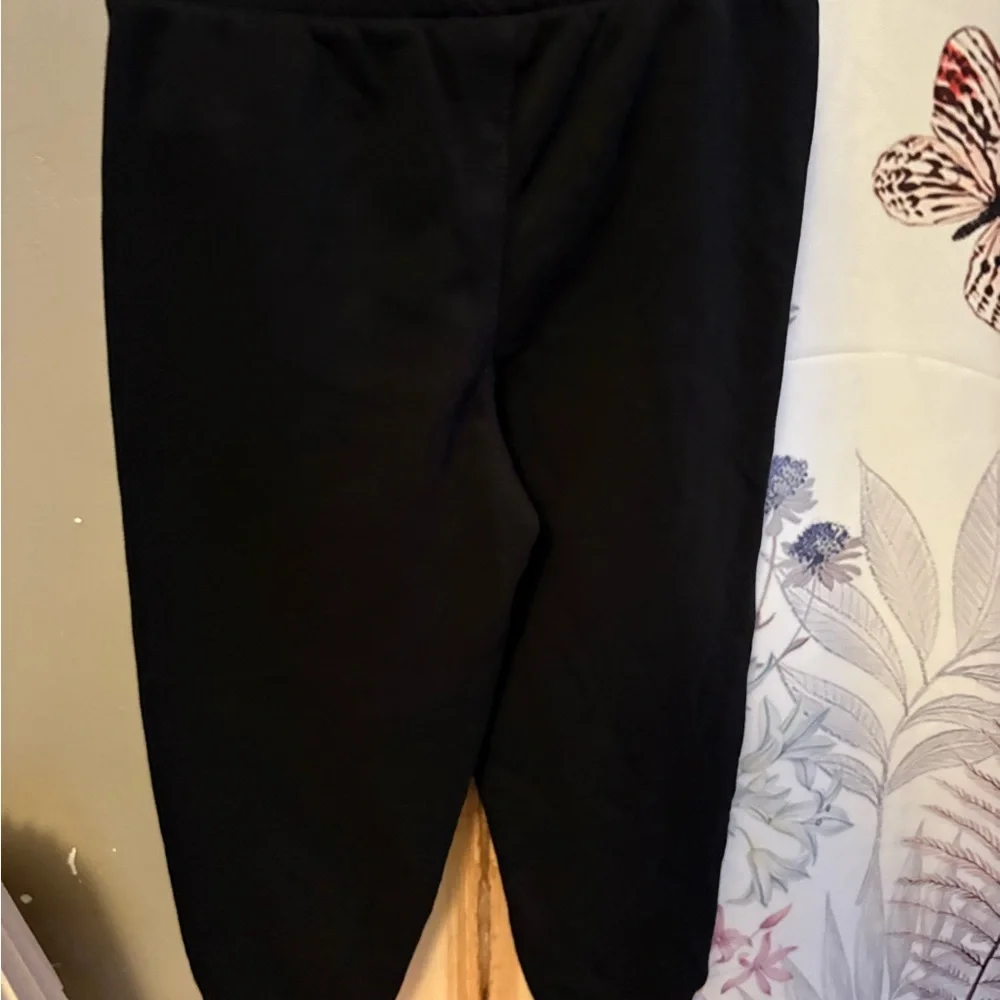 Nike Kids Black Joggers with White Logo